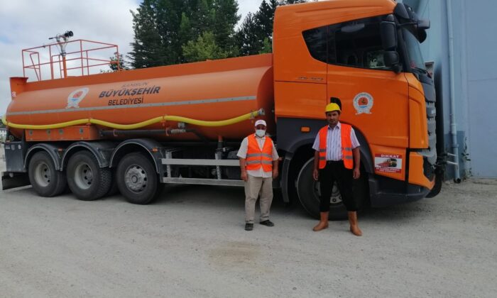 Samsun Büyükşehir Belediyesi Antalya’ya arazöz takviyesi gönderdi