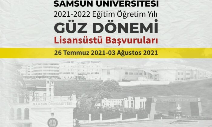 Samsun Üniversitesi lisansüstü öğrenci alım ilanı yayımladı