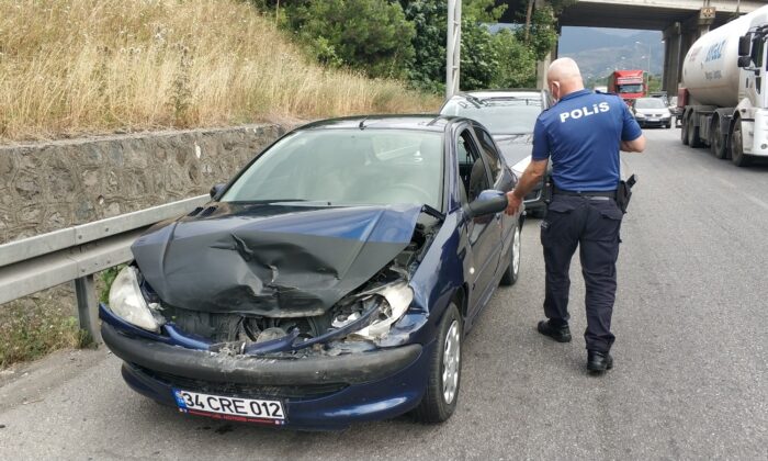 Samsun’da 5 aracın karıştığı zincirleme kaza: 1 yaralı