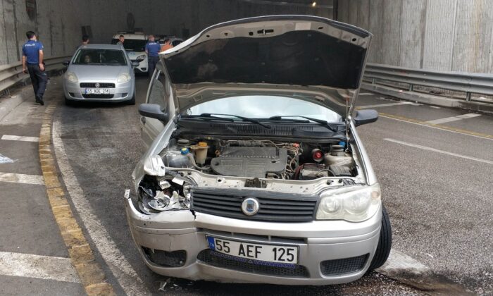 Samsun’da alt geçitte kaza: 2 yaralı