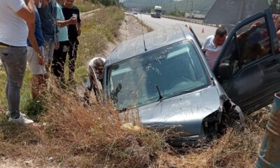 Samsun’da hafif ticari araç su kanalına girdi: 6 yaralı