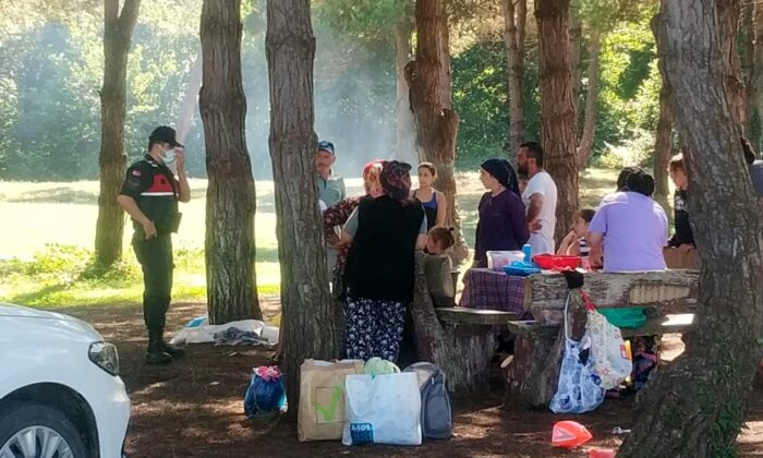 Samsun’da jandarma ekipleri ormanda denetim yaptı