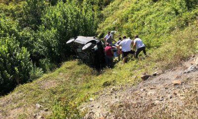 Samsun’da otomobil şarampole yuvarlandı: 2 ölü