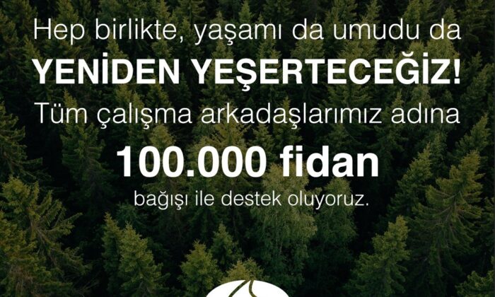 SANKO Holding’den 100 bin fidan desteği