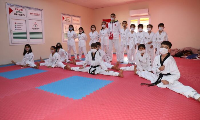 Şanlıurfa’da çocuklar yaz tatilini spor kurslarında değerlendiriyor