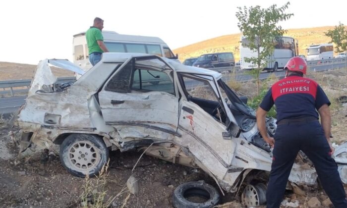 Şanlıurfa’da minibüs ile otomobil çarpıştı: 2 yaralı