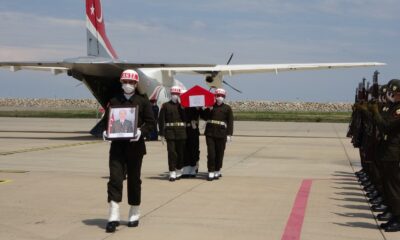 Şehit astsubayın cenazesi memleketi Ordu’ya getirildi