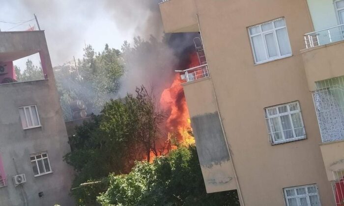 Siirt’te odunlukta çıkan yangın korkuttu: 3 çocuk dumandan etkilendi