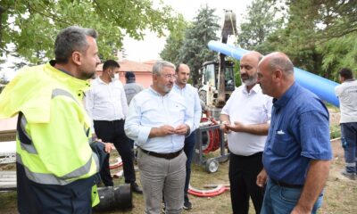 Sıklık bölgesinde bulunan yeraltı suları şebekeye verildi.