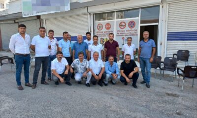 Silvan’da minibüs ve servis şoförleri dernek kurdu