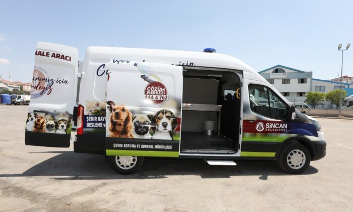 Sincan Belediyesi tarafından sokak hayvanları için tam donanımlı ambulans