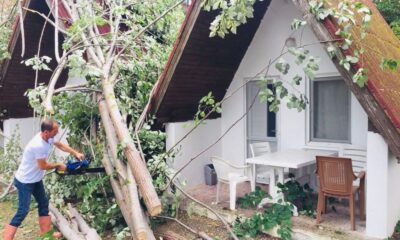 Sinop’ta hortum Özel İdare’yi vurdu