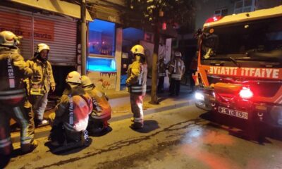 Şişli Feriköy’de elektronik cihaz dükkânında korkutan yangın