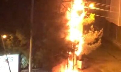 Siverek’te elektrik trafosu bomba gibi patladı