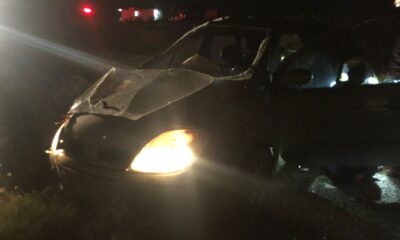 Sürücüsü uyuyan otomobil şarampole uçtu: 2 yaralı