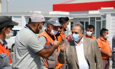 Talas’ta mesai bayramlaşmayla başladı