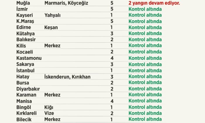 Tarım ve Orman Bakanı Pakdemirli, orman yangınlarına ilişkin son bilgileri paylaştı