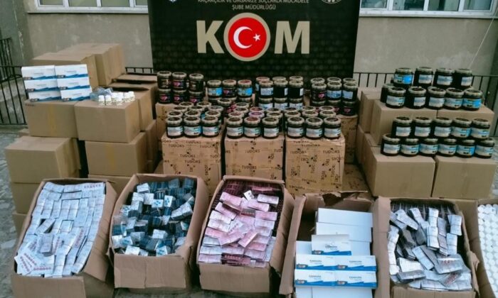 Tekirdağ’da 1 ton nargile tütünü ve 258 bin cinsel hap ele geçirildi