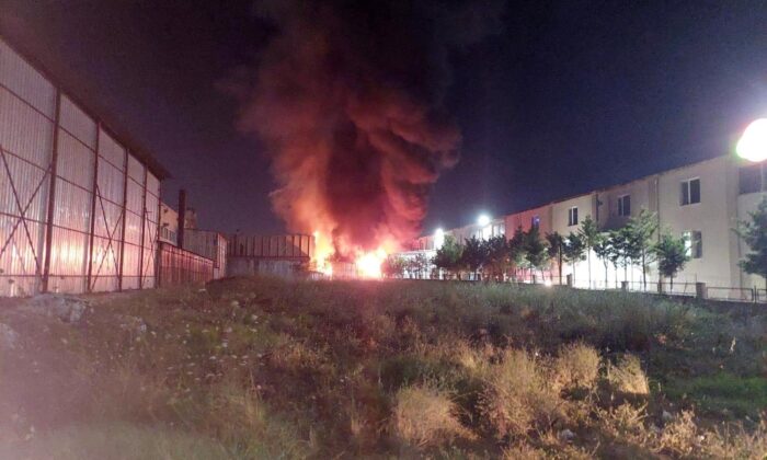 Tekirdağ’da fabrika yangını