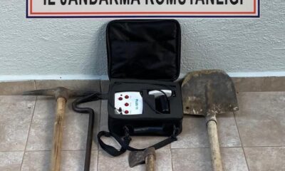 Tekirdağ’da kaçak kazı yapan 5 kişi suçüstü yakalandı