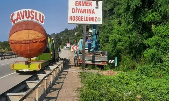 Tescillenen Çavuşlu Ekmeği’ne tabela