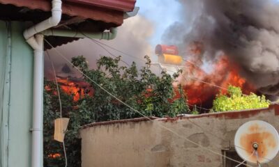 Tinerciler evi ateşe verdi, mahallede faciadan dönüldü