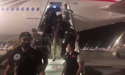 ‘Tosuncuk’ lakaplı Mehmet Aydın, uçaktan böyle indirildi