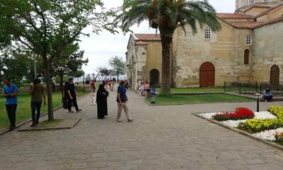 Trabzon’daki Ayasofya Camii’nde bayramda ziyaretçi sayısı üç katına çıktı