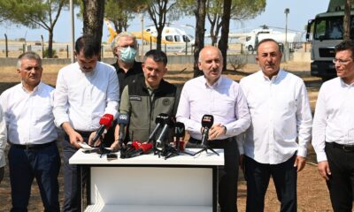 Ulaştırma Bakanı Karaismailoğlu: “İnşallah en kısa zamanda tüm yangınları söndürme çabası içerisindeyiz”