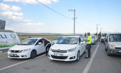 Uşak’ta 42 araç trafikten men edildi