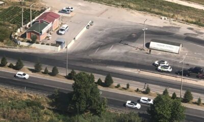 Uşak’ta bayram trafiği havadan denetlendi