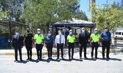 Vali Aksoy trafik denetimine katıldı