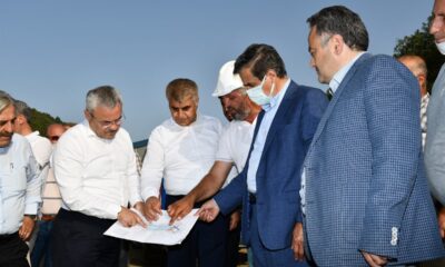 Vali Gürel ve milletvekilleri Yer Altı Baraj inşaatında incelemeler yaptı