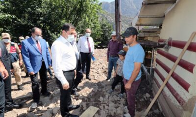 Vali Masatlı’dan selden zarar gören alanlarda inceleme