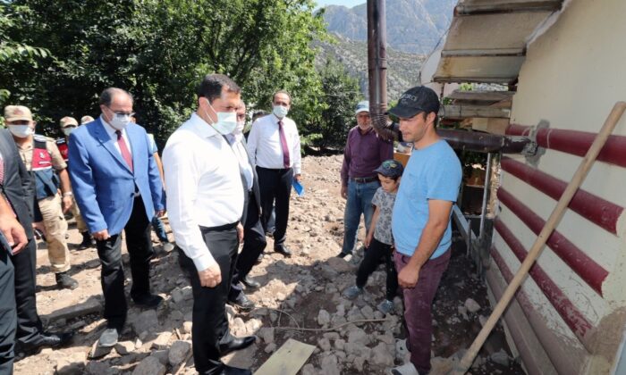 Vali Masatlı’dan selden zarar gören alanlarda inceleme