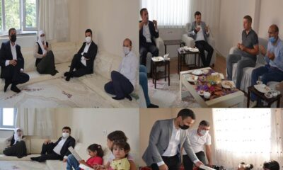 Vali Yardımcıları Gölbaşı ve Kılıç’tan şehit ailelerine ziyaret