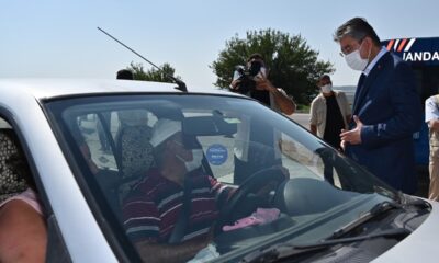 Vali Yılmaz, trafik denetimlerine katıldı