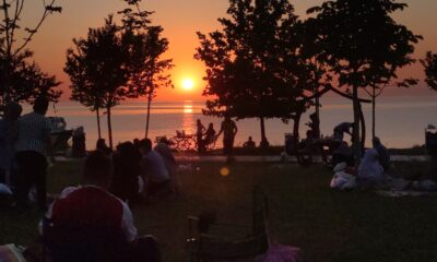 Van Gölü’nde seyrine doyumsuz gün batımı