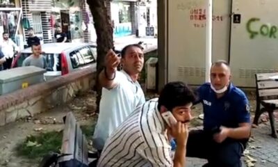 Yaktığı evini bankta oturup izledi