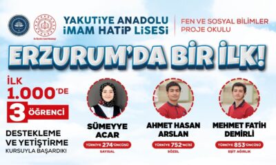 Yakutiye Anadolu İmam Hatip Lisesi’nden büyük başarı