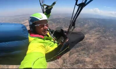 Yamaç paraşütçüleri daha önce denenmemiş uçuş gerçekleştirdiler