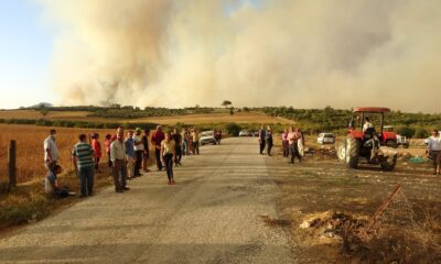 Yangın bölgesinde köylülerin tedirgin bekleyişi sürüyor