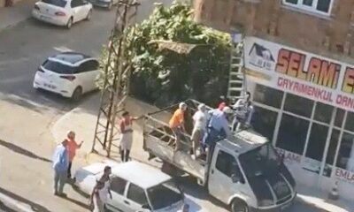 Yangında mahsur kalanlara mahalleliden kurtarma operasyonu