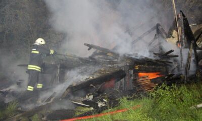 Yayla evi yangında kullanılamaz hale geldi