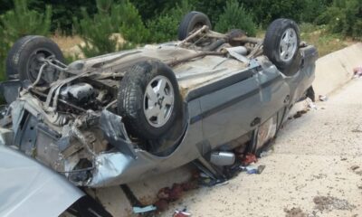 Yoldan çıkan otomobil şarampolde takla attı: 2 yaralı