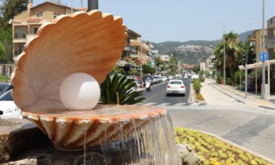 Yunus Nadi Caddesi’ne süs havuzu yapıldı