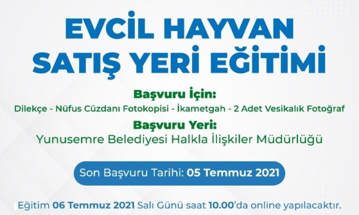 Yunusemre Belediyesi eğitimlerine bir yenisini daha ekliyor