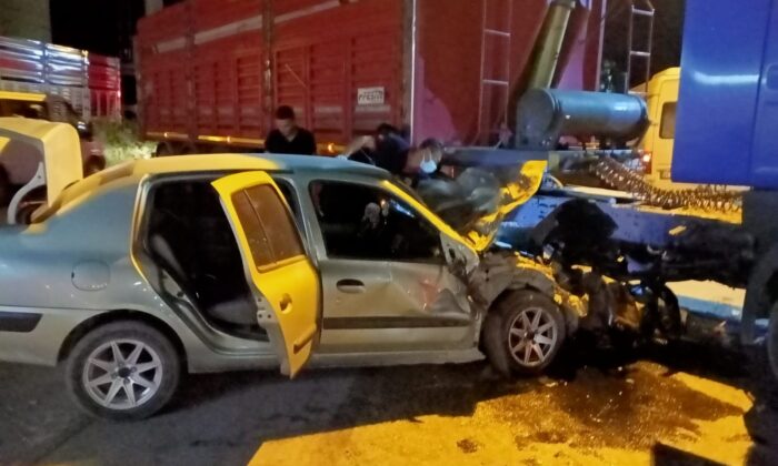 Zabıta müdürü kazada yaralandı