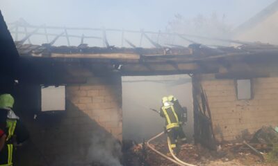 Alevlerin yükseldiği ev küle döndü