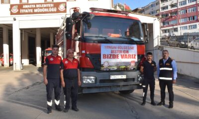 Amasya Belediyesi’nden Manavgat’a itfaiye aracı desteği